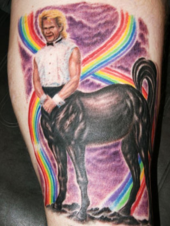 bad tattoo photos worst tattoos ever patrick swayze leg crazy tats