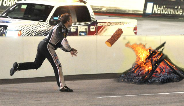 Tony Stewart Throws log Tony Stewart, Tony Stewart Throws his Helmet at Matt Kenseth, Bristol Motor Speedway, funny pictures of NASCAR Drivers, funny pictures of Tony Stewart, Smoke,