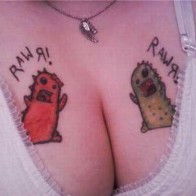 breast boob tattoos worst tattoos ever , horrible tattoos, ugliest tattoos, ugly stupid people funny pictures, funny russian pictures fotos worst tattoo pics pictures wtf tattoos fail awkward family photos tit tats