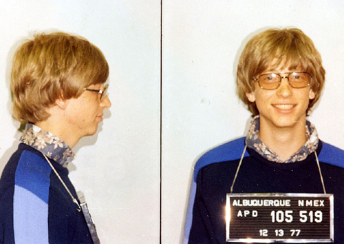 Funny Mug Shots Bill Gates bill gates mug shot