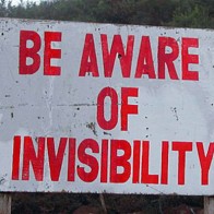 Beware of Invisibility Funny Signs bad signs bad english lost in translation funny product names, bad product names sexually innuendo sign fails wtf crazy awkward family photos bad family photos bad tattoos worst tattoos