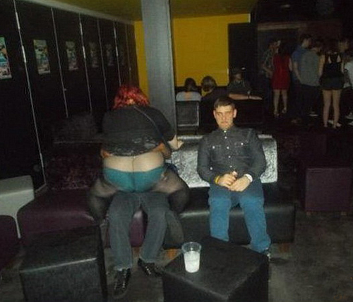 Like his mama always told him to... Cousin Lonnie kept a close eye on his sister Lorie. making out at party Bus station making out funny pictures weird pictures pics awkward family photos bad tattoos worst tattoos stupid people bad family photos funny family pics random strange photobombs
