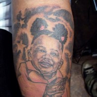 Ugly Baby Portrait, portrait of kids Funny Tattoos regrettable bad tattoos terrible awful ugliest tattoos wtf tattoos, horrible tattoos awkward family photos america's worst tattoos photos crazy people weird people stupid humor redneck humor photobombs
