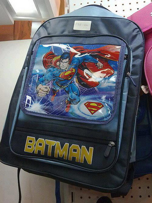 Batman Superman Backpack – You Had One Job