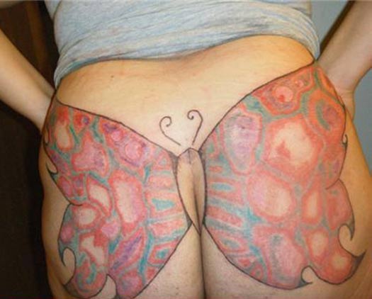 Butterfly Penis Tattoo 82