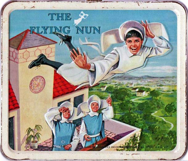 vintage flying nun lunch box sally fields. 