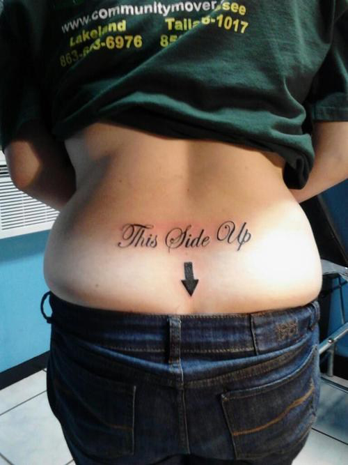 Bad Tramp Stamps This end up Worst Tattoos Horrible Tattoos Awful Bad Tatto...