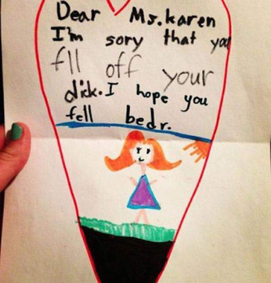 spelling spellcheck mistakes need cards birthday reasons why children cockles darndest yep caring loving warm sure write bad things