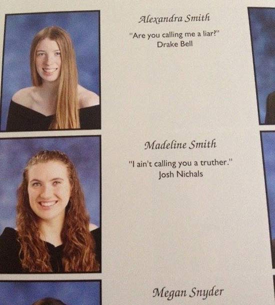 37 of the Funniest Yearbook Quotes | Team Jimmy Joe