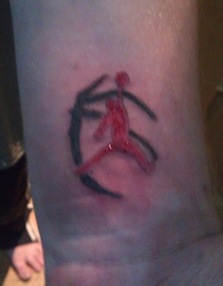 bad Nike Air Jordan tattoo, worst, ugly